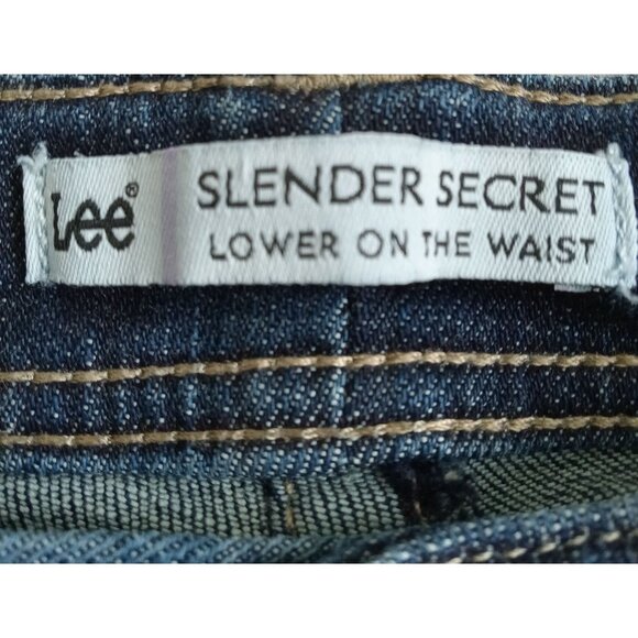 Lee Slender Secret Women's Petite Bootcut Jeans - Size 6P Dark Wash - Picture 3 of 14